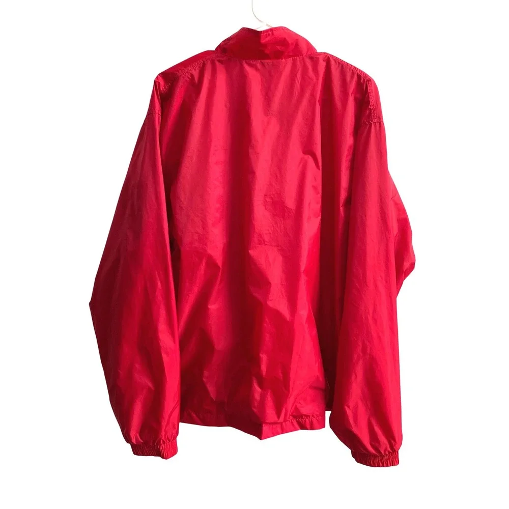 Adidas Vintage Boston Red Sox Windbreaker Mens Large Red Gorpcore MLB Full Zip